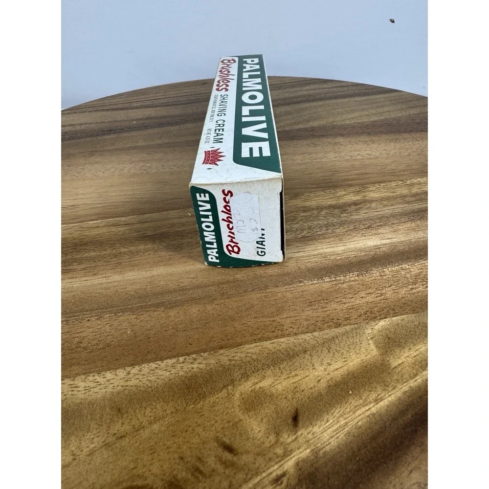 Vintage NOS Palmolive Brushless Shaving Cream Large Box Only‎ Made in USA